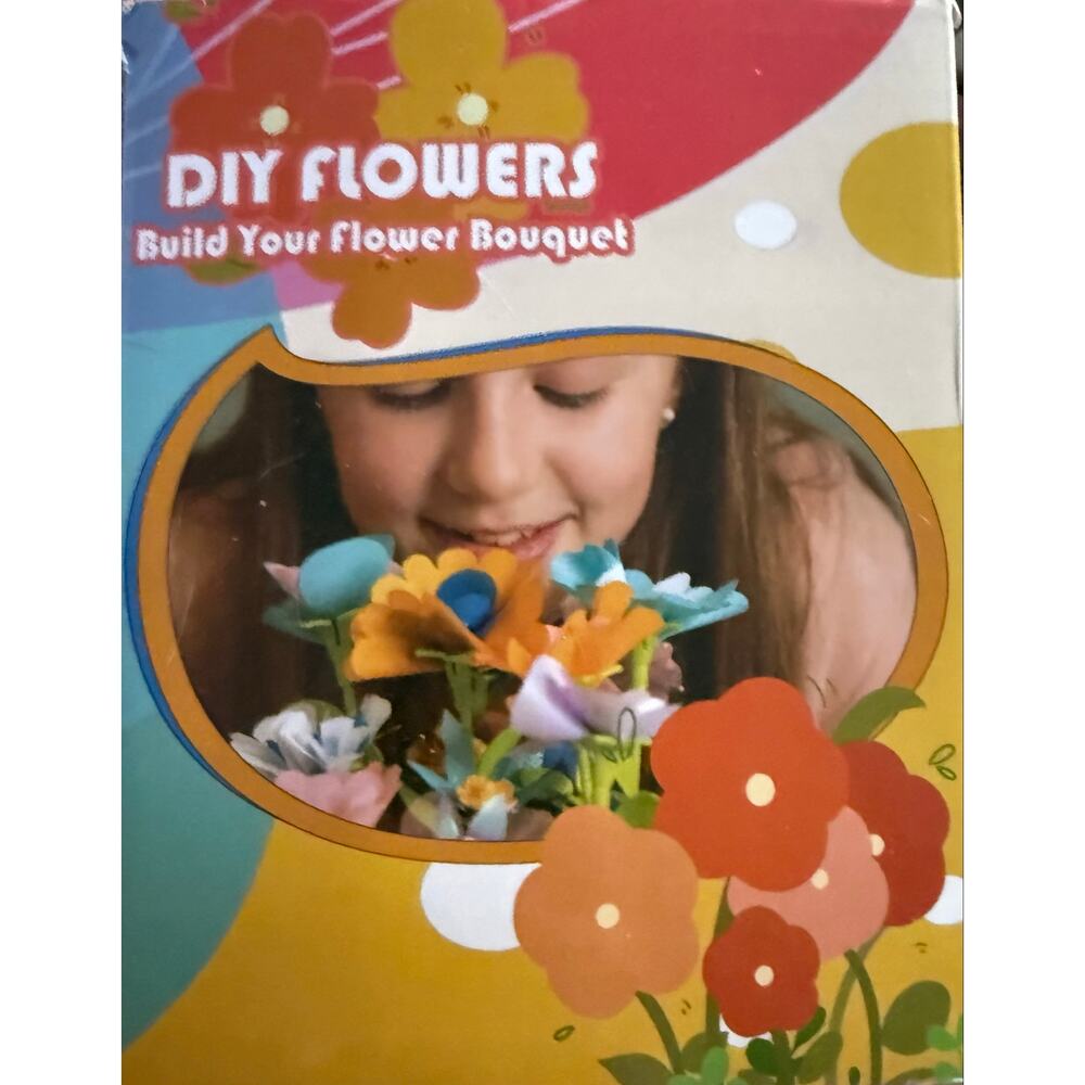 DIY Fabric Flower Bouquet Maker Kit NIB Kids Craft Set Gift Boxed - Picture 6 of 6